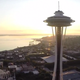 Space Needle drone video